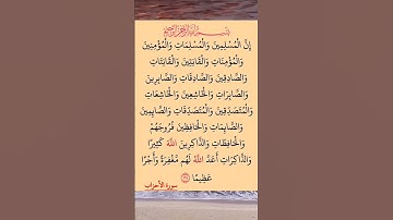 القرآن الكريم سورة الاحزاب صلاح بو خاطر #القرآن_الكريم #راحة_نفسية #اطمئن