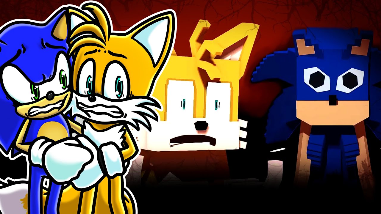 Sonic e Tails SENTEM MEDO com essa ANIMAÇÃO BIZARRA DE MINECRAFT!