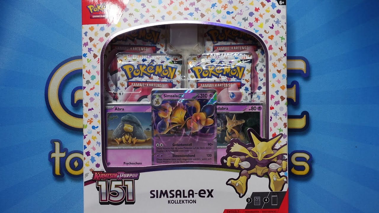 Pokémon - 151 Simsala ex Kollektion Opening / Unboxing