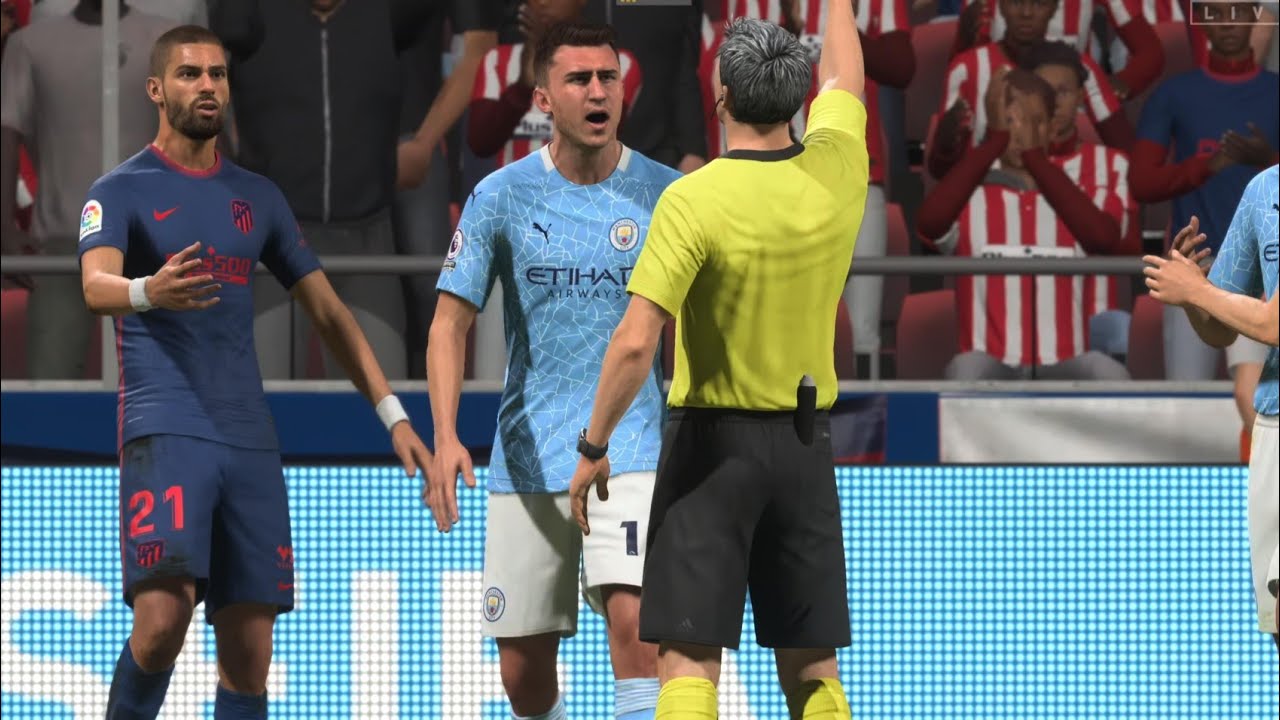 FIFA 21 PS5 - yellow or red card? Laporte foul on Carrasco