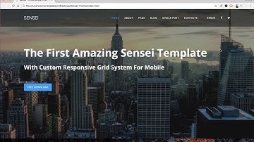 Sensei - HTML5 Template for Wordpress