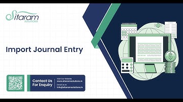 Import Journal Entries Using Excel And CSV In Odoo | Sitaram Solutions