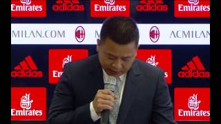 Conferenza stampa nuova proprietà a Casa Milan