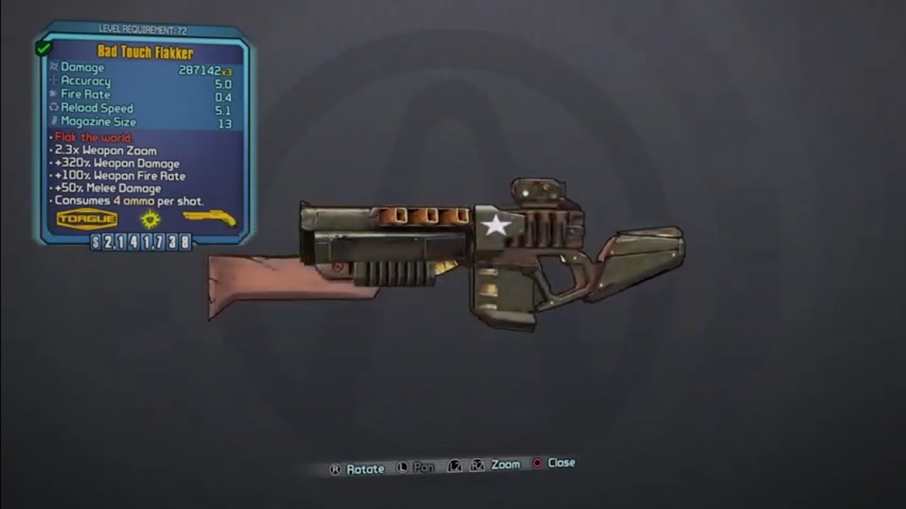 Borderlands 2, Legendary Loot Guide Flakker Shotgun YouTube