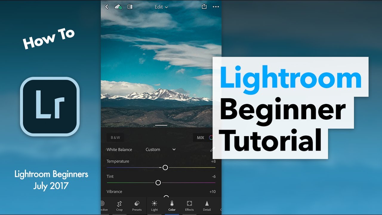 How to Edit Photos with Lightroom - Beginner Landscape Tutorial