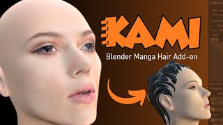 Blender Hair Tutorial : Make Manga/Anime Style Hair in Blender | Kami Manga Hair | Blender Hair Tool
