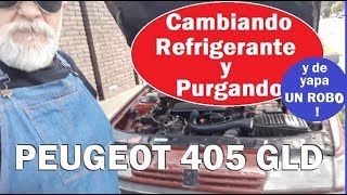 CAMBIO DE REFRIGERANTE TERMINA EN UN ASALTO - Peugeot 405 GLD