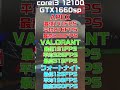 安価帯CPUのゲーム性能の違い　#shorts