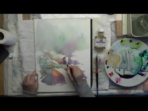 Hvordan bruke Gummi Arabicum i akvarell maling? How to use Gum Arabicum in watercolors.