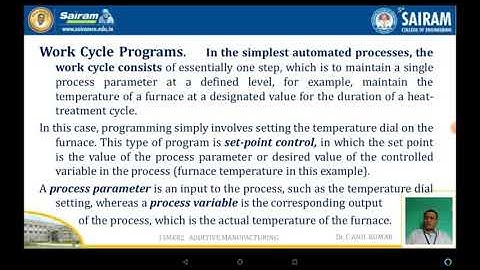 Lecture Video 15ME82 Module 5 _ Work Cycle Program & Error _ Dr C Anil Kumar