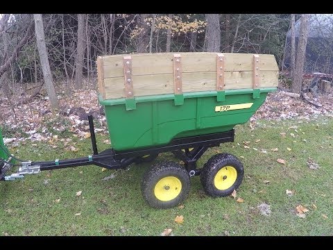 John Deere 17p Tandem Hydraulic Dump Cart With Walking Beam