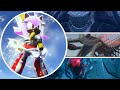 Sonic Frontiers - All Bosses with Super Amy (4K)