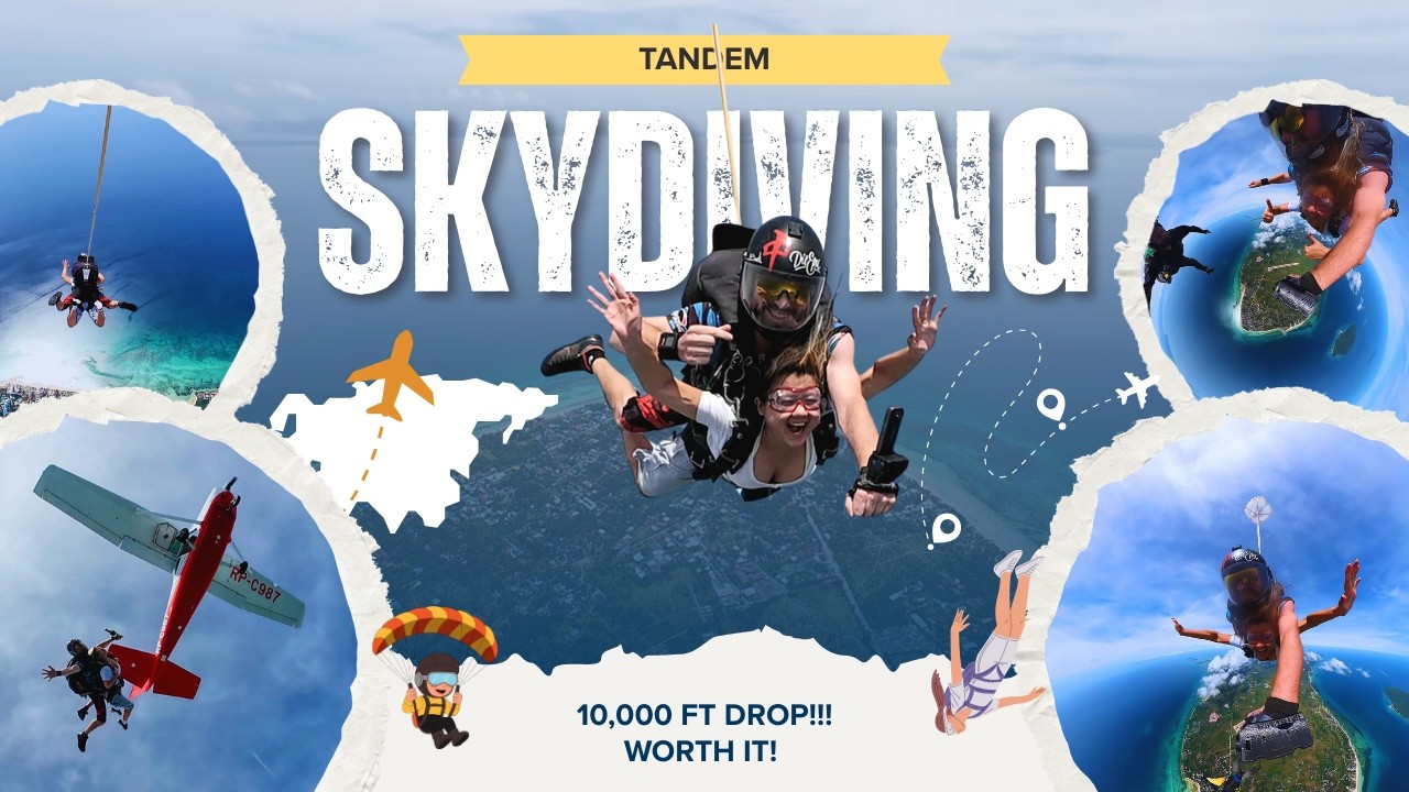 JUMPED OUT OF A PLANE FROM 10,000 FEET! | SKYDIVING IN CEBU 🪂