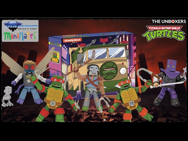 Teenage Mutant Ninja Turtles Party Wagon Minimates Deluxe Box Set