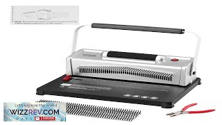 VEVOR Coil Spiral Binding Machine Manual Book Maker with Electric Binding 46 Holes