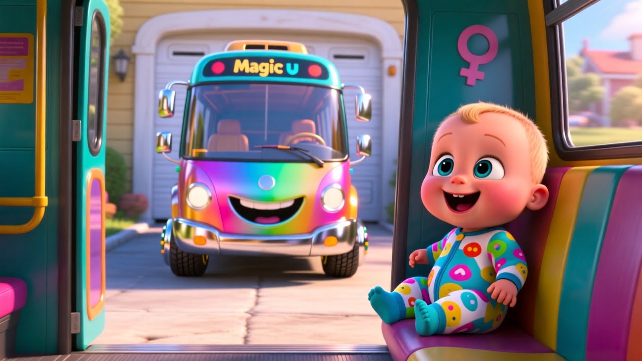 Baby’s Beep Beep Bus Trip 🚌🎶 Fun Kids Song | Learn ABCs & Numbers for Toddlers