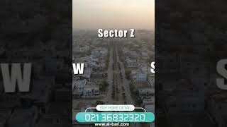 Drone View Of Sector W Gulshan-e-Maymar, Karachi