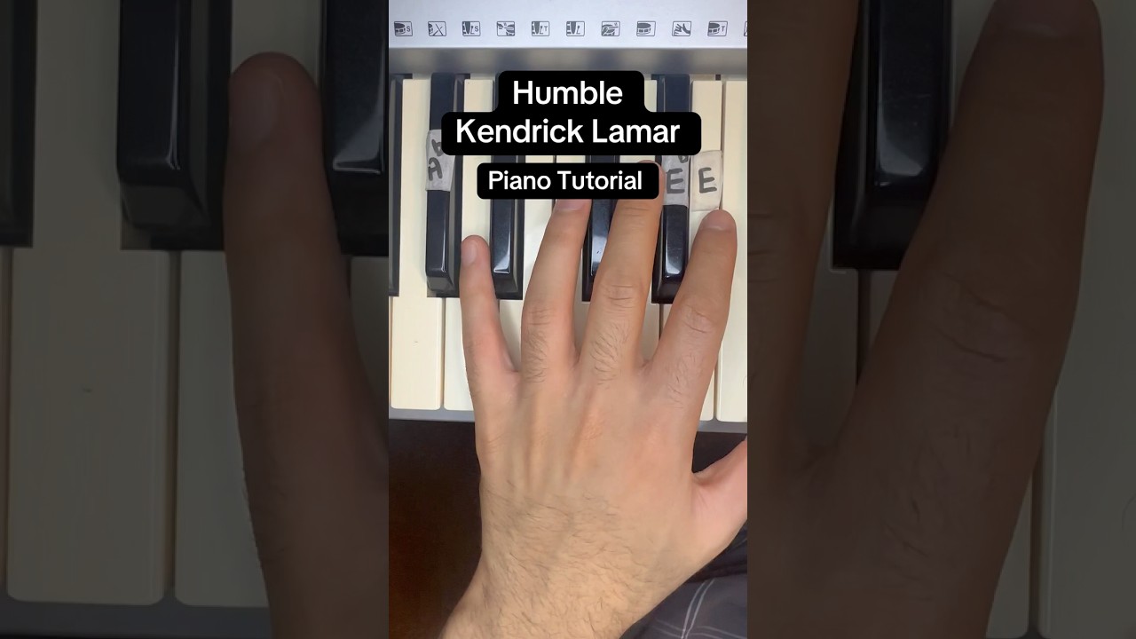 How to play Humble by Kendrick Lamar - Easy Piano tutorial