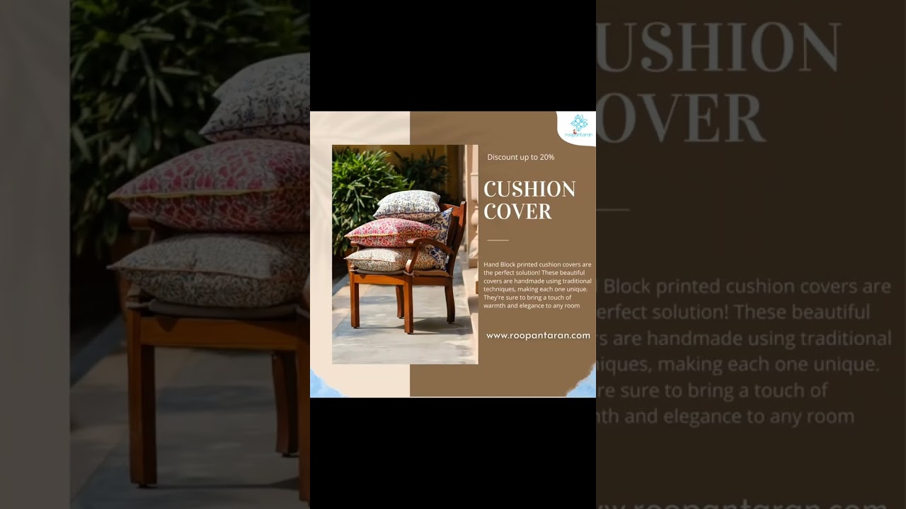 hand block printed cushion covers add a touch of artisanal charm to any home