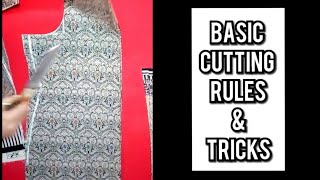 Suit/kameez/kurti cutting Very easy method step by step/ 5 minute basic cutting
