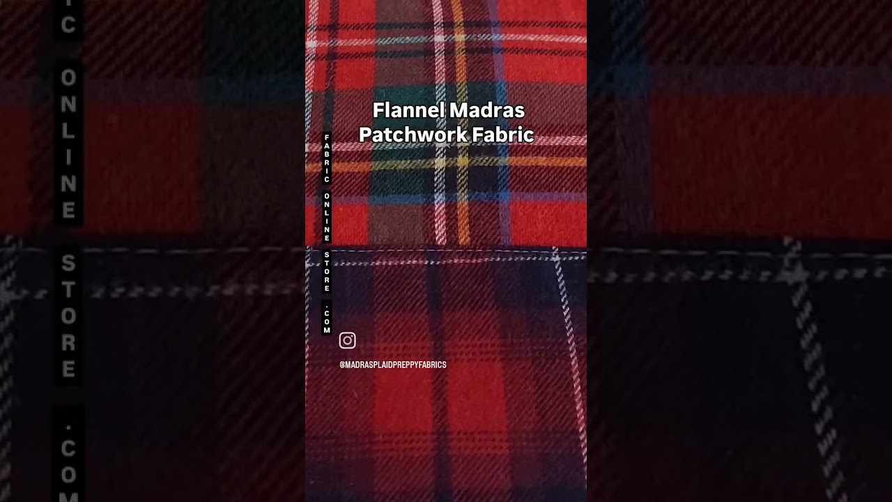Flannel Madras Patchwork Fabric 