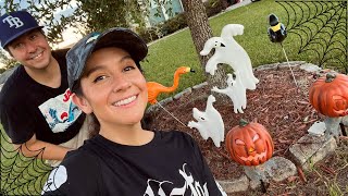 DECORATING Our Lawn for HALLOWEEN! Classic, Easy, & Fun Decor Options for the Outside of Your Home!
