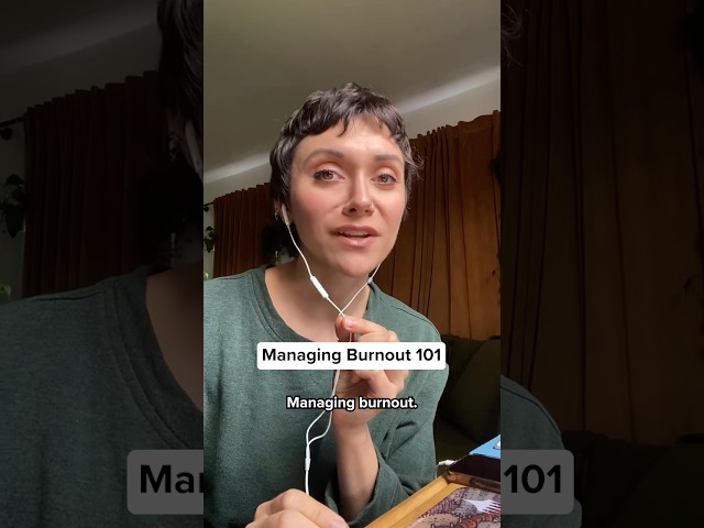 Try this for managing burnout this week. 😵‍💫 More tools in my bye-ohhhhhhhh 🙂