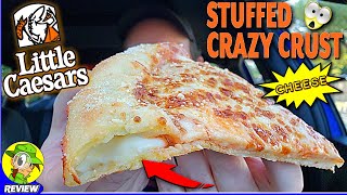 Little Caesars® STUFFED CRAZY CRUST CHEESE PIZZA Review 🤪🧀🍕 ⎮ Peep THIS Out! 🕵️‍♂️