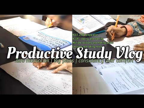 Studying for Entrance Exam 📚| Lectures and Notes making📑 | Study Vlog Of A NEET 2026 Aspirant 🩺