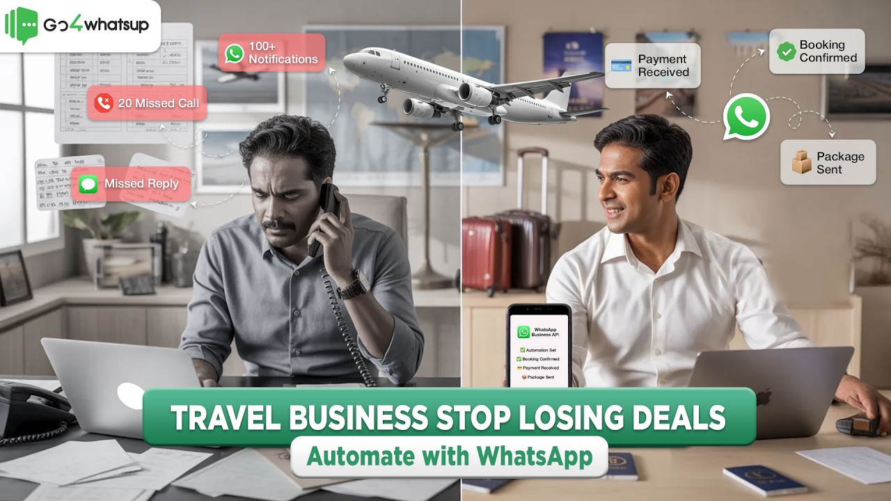 Travel Booking Automation on WhatsApp Business API | Go4WhatsUp