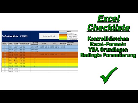 Checkliste in Excel - Schritt für Schritt Anleitung!