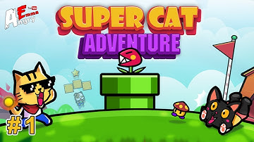 Super Cat Adventure - Gameplay #1 level 1-10 (Android)