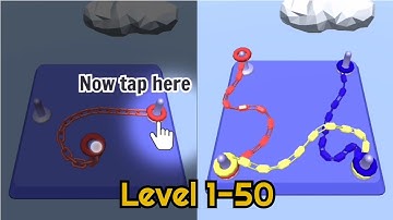 เฉลย! Go​ Knots 3D​-Gameplay​ Walkthrough​-All​ Level​-Level​ 1-50