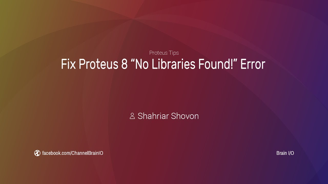 Windows Fix Proteus 8 No Libraries Found Error Youtube