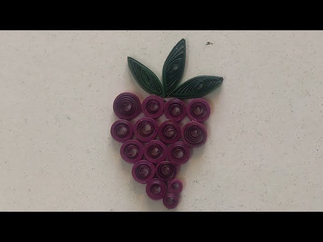 Paper Quilled Grapes