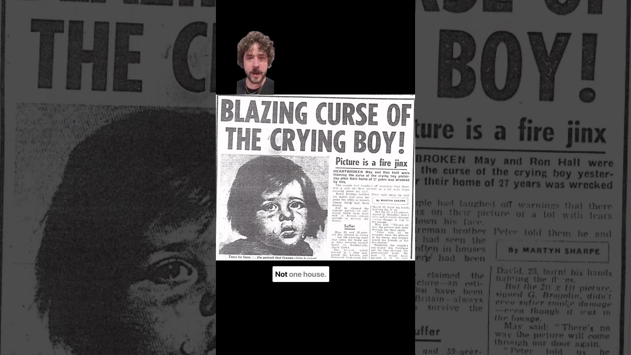 The Cursed Crying Boy Painting