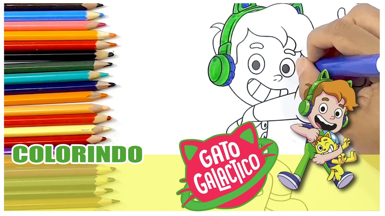COLORINDO O GATO GALÁCTICO / COMO PINTAR O GATO GALÁCTICO 