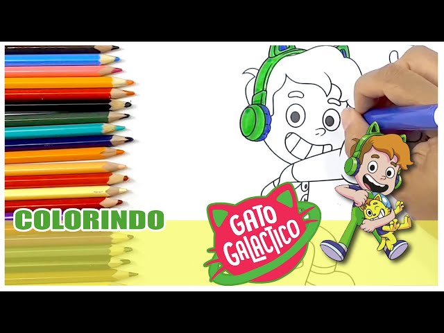 COLORINDO O GATO GALÁCTICO / COMO PINTAR O GATO GALÁCTICO 