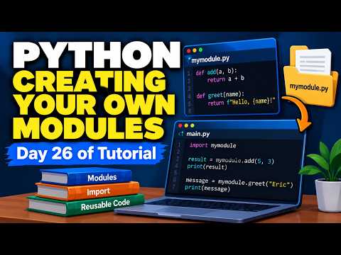 Creating Your Own Modules in Python - Day 26 of Tutorial