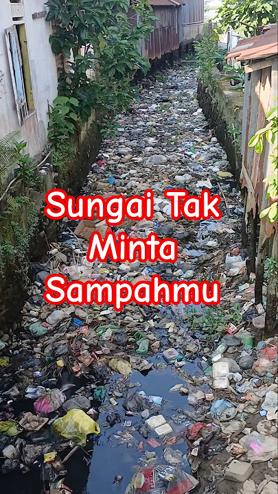Sungai tak minta sampahmu #bijakkelolasampah #sungaipenuhsampah #shortvideo