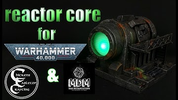 reactor core with led for #warhammer40k #necromunda with Magic Dice Manufacturing