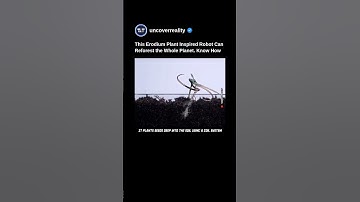 This Erodium Plant Inspired Robot Can Reforest Whole Planet. Know How 😱 #robot #engineering #shorts