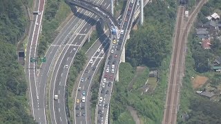 お盆の帰省ラッシュ続く 高速道路や40キロ渋滞