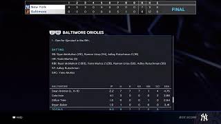 Yankees (93-58) @ Orioles (85-66) | (9/17/25)