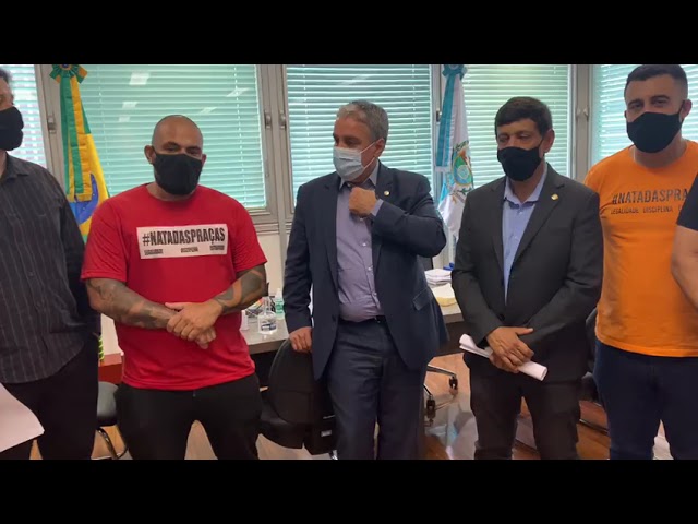 No dia 08/06/21, o grupo #NATADASPRAÇAS chegou até o Presidente da Casa, Deputado André Ceciliano