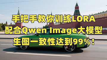 手把手教你训练LORA，配合Qwen Image大模型，生图一致性达到99%！