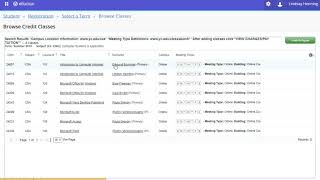 Banner Course Listings