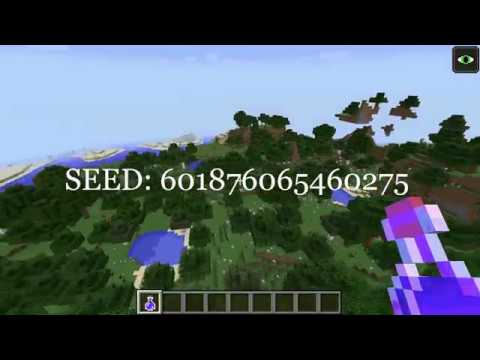 Minecraft 1 12 2 Seed 034 Flower Forest Spawn Ocean Temple Village And Mushroom Island Youtube