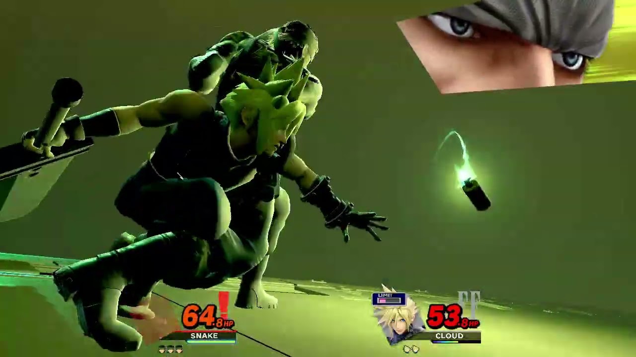 Super Smash Bros. Ultimate - Snake vs. Cloud (Intense Fight)