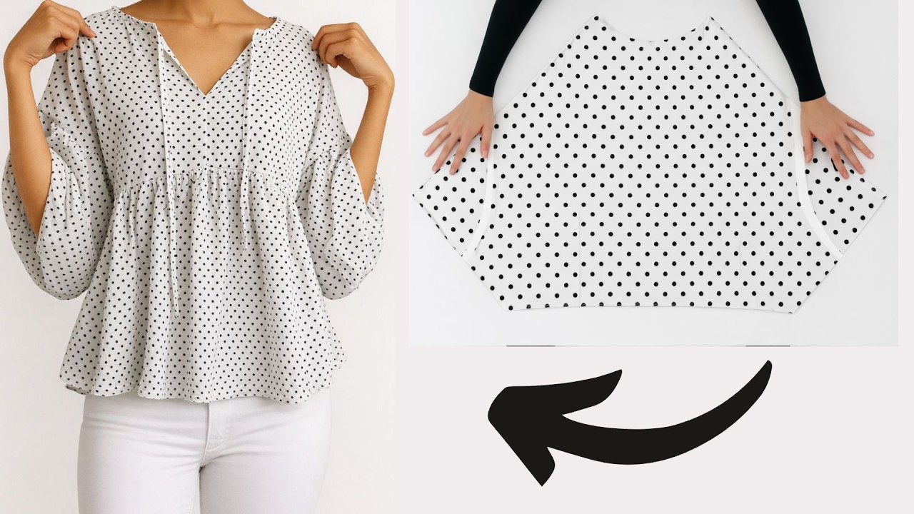 🍁 Блузка🍁 Как только вы сделаете эту блузку, она станет вашей новой любимой на каждый день!